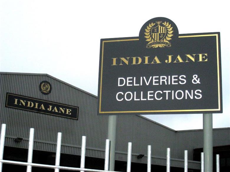 India Jane Outdoor Signage
